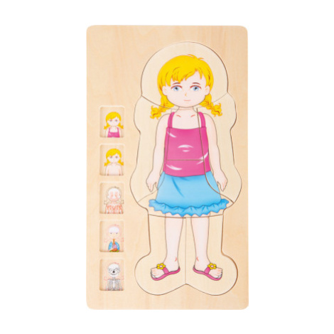 Dřevěné puzzle - anatomie holky Emy SMALL FOOT