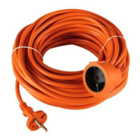 Prodlužovací kabel PR-160 30m 2x1,5mm, 1 zásuvka, oranžová,