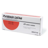 PYRIDOXIN LÉČIVA 20MG TBL NOB 20