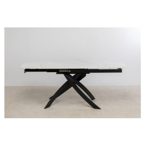 KARE Design Rozkládací stůl Twist Onyx 120(30+30)x90cm