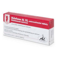 DICLOFENAC AL 25mg enterosolventní tablety 20 kusů