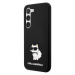 Karl Lagerfeld Liquid Silicone Choupette NFT kryt Samsung Galaxy S23 černý