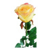 Umělá růže, žlutá, 62 cm