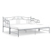Shumee Rám vysouvací postele/pohovky šedý kovový 90×200 cm, 324766
