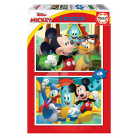 Puzzle Mickey Mouse Fun House Disney Educa 2 x 48 dílků