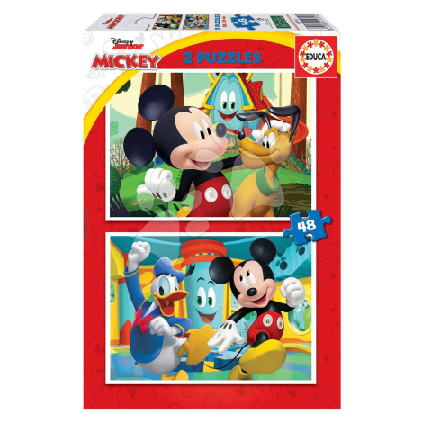Puzzle Mickey Mouse Fun House Disney Educa 2 x 48 dílků