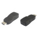 PremiumCord převodník HDMI na VGA miniaturní provedení se zvukem a napájecím konektorem, černá -