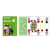 Modiano Texas Poker Size - 4 Jumbo Index - Profi plastové karty - světle zelená