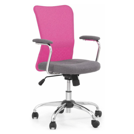Kancelářská židle Andy šedá/růžová BAUMAX