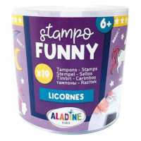 Dětská razítka Aladine Stampo Funny, 19 ks - Jednorožci