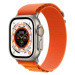 Apple Watch Ultra 49mm titanové pouzdro s oranžovým alpským tahem - Large