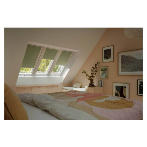 Zatemňující roleta VELUX Nature DKY - nová generace Barva rolety: Bažina (4902), Barva vodicí li