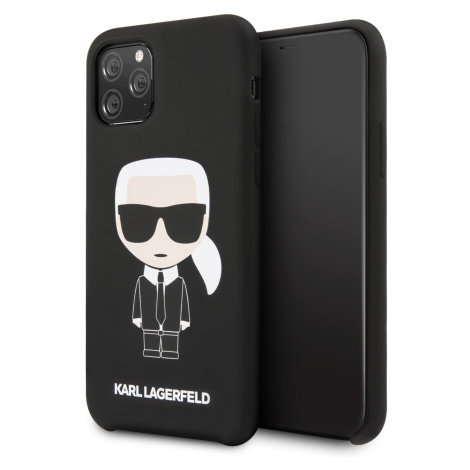 Karl Lagerfeld Iconic silikonový kryt KLHCN61SLFKBK Apple iPhone 11 black