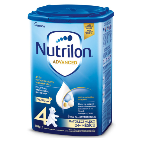 NUTRILON 4 Advanced Vanilla Batolecí mléko od 24-36 měsíců 800 g