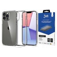 Pouzdro Pancerne Cover Case Pouzdro pro Iphone 13 Pro Spigen Ultra a Sklo 3MK