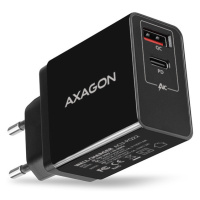 AXAGON ACU-PQ22, PD & QC nabíječka do sítě 22W, 2x port (USB-A + USB-C), PD3.0/QC3.0/AFC/FCP/App