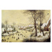 Obrazová reprodukce Winter Landscape with Skaters and a Bird Trap, Pieter the Elder Bruegel, 40 