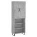 vidaXL Skříň highboard betonově šedá 69,5x34x180 cm kompozitní dřevo