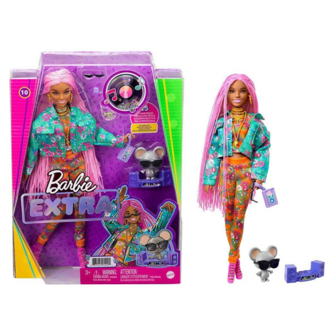 Barbie extra stylová dlouhovláska s myškou, mattel gxf09