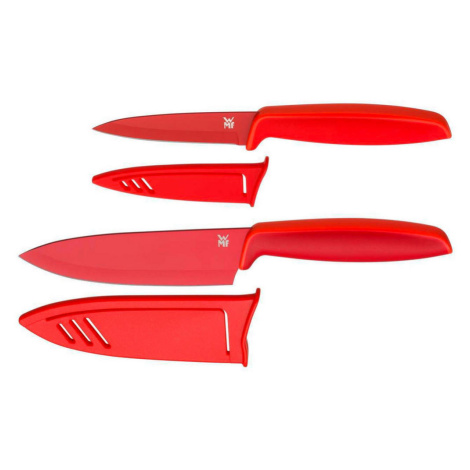 Červené kuchyňské nože