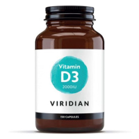 Viridian Vitamin D3 2000iu 150 kapslí