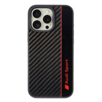 Pouzdro Pro Iphone 16 Pro Max 6.9 Audi Carbon Fiber Stripe Černé Case Zadní Kryt