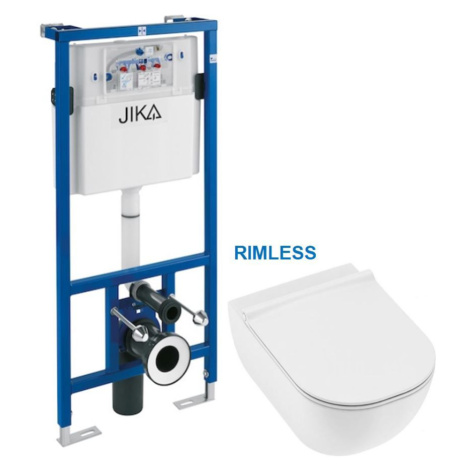 předstěnový instalační systém bez tlačítka + WC JIKA MIO + SEDÁTKO SLIM H895652 X IO1