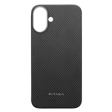 Kryt Pitaka MagEZ Case 5, Black/Grey Twill -  iPhone 16 Plus (KI1601MA)