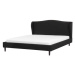 BELIANI postel COLMAR 160 × 200 cm, černá