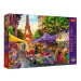 Puzzle Premium Plus - Čajový čas: Květinový trh, Paříž 1000 dílků 68,3x48cm v krabici 40x27x6cm