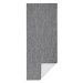 NORTHRUGS - Hanse Home koberce Běhoun Twin-Wendeteppiche 103097 grey cream – na ven i na doma - 