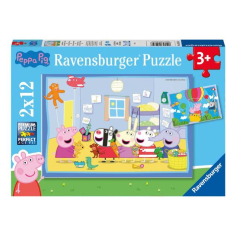 Ravensburger Peppa Pig: Peppovo dobrodružství 2x12 dílků