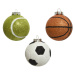 Ozdoba plastový míč tenisový/fotbalový/basketbalový mix 8cm