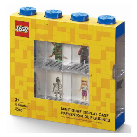 LEGO® sběratelská skříňka na 8 minifigurek - modrá