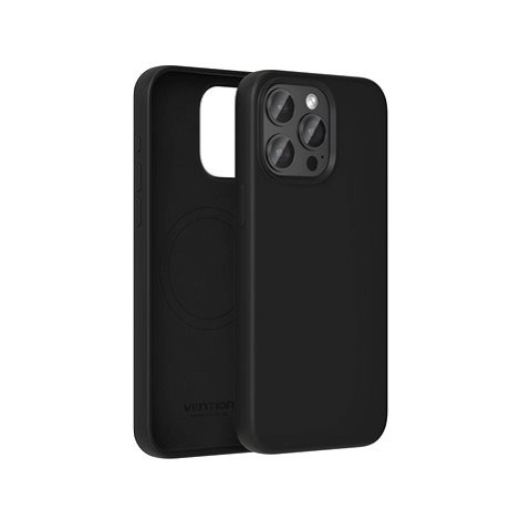 Vention Liquid Silicone Case for iPhone 13 Pro with MagSafe Black