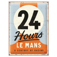 Plechová cedule 24h du Mans - A Centrury of Racing, 30 × 40 cm