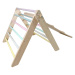 ELIS DESIGN Montessori Piklerové trojúhelník light + prkno 2v1 varianta: natur okraje, barevné p