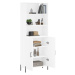 vidaXL Skříň highboard bílá 69,5 x 34 x 180 cm kompozitní dřevo