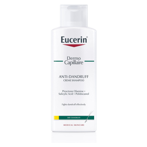 Eucerin Dermocapillaire Krémový šampon proti suchým lupům 250 ml