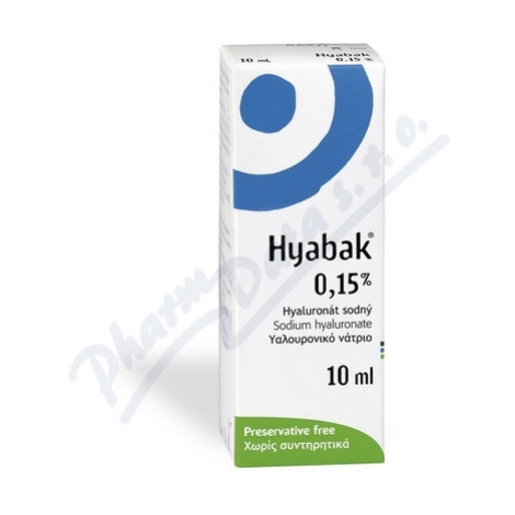 Hyabak 0.15% gtt.10ml