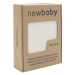 NEW BABY - Bambusová pletená deka 100x80 cm cream