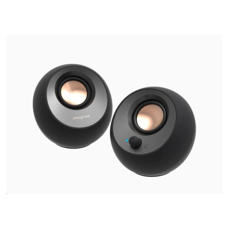 Creative PEBBLE V3, stolní 2.0 reproduktory s USB-C a Bluetooth 5.0 - černé CREATIVE LABS