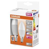 Osram SADA 2x LED RGBW Stmívatelná žárovka B38 E14/4,9W/230V 2700K + DO - Osram