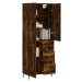 vidaXL Skříň highboard kouřový dub 69,5 x 34 x 180 cm kompozitní dřevo