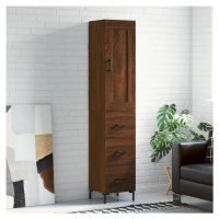 vidaXL Skříň highboard hnědý dub 34,5 x 34 x 180 cm kompozitní dřevo