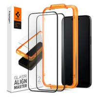 Spigen Glass tR AlignMaster 2 Pack FC Black iPhone 15