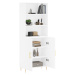 vidaXL Skříň highboard bílá 69,5 x 34 x 180 cm kompozitní dřevo