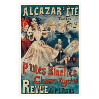Obrazová reprodukce P’tites Binettes,Champs Elysées (Vintage French Ad Poster)  - Alfred Choubra