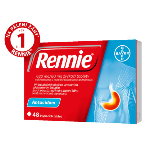 Rennie Žvýkací tablety 48 ks