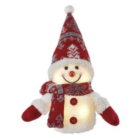 EMOS LED vánoční sněhulák svítící, 25 cm, 3x AAA, vnitřní, teplá bílá